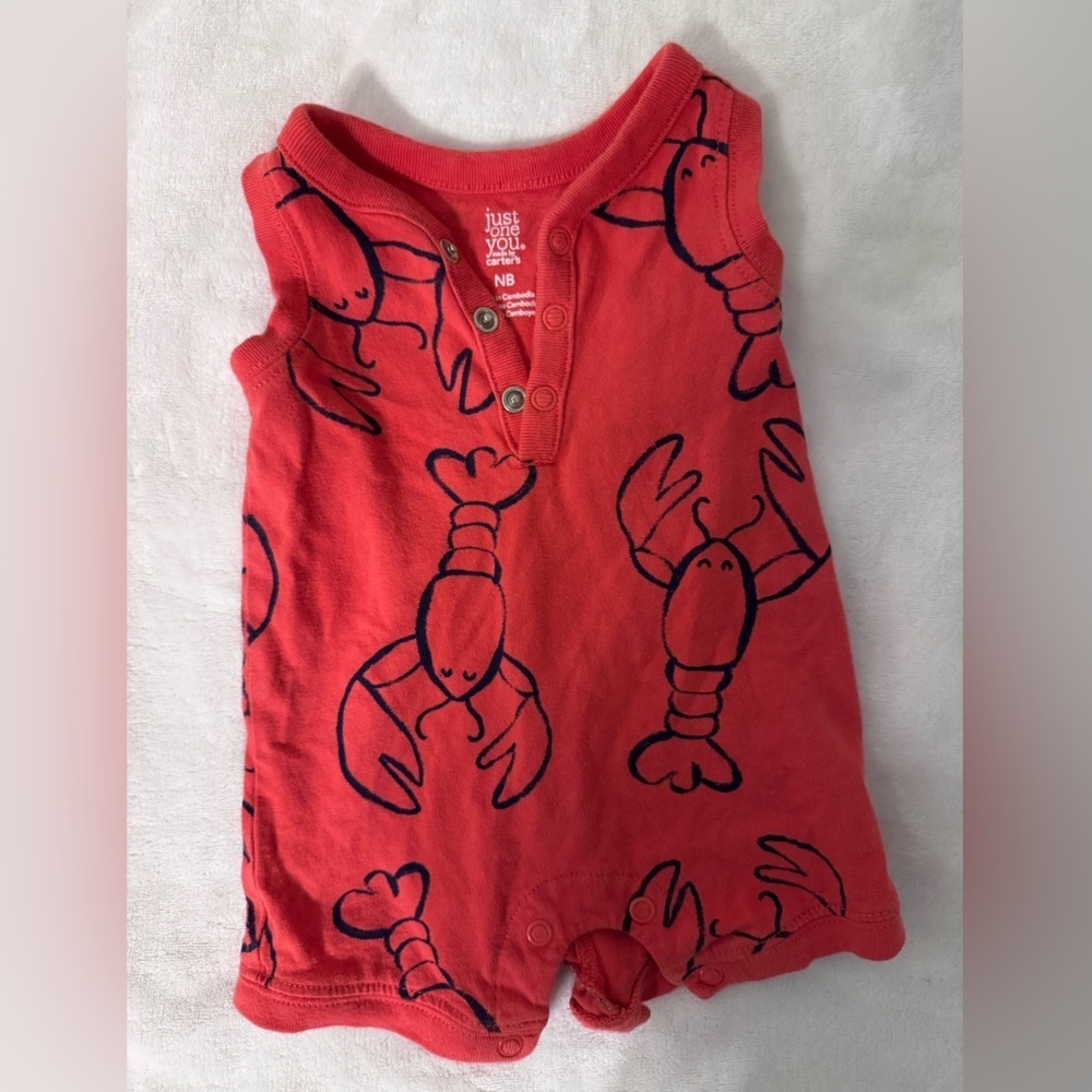 Carter's Lobster Romper-NB
